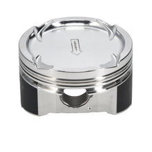 Load image into Gallery viewer, Manley 03-06 EVO VIII/IX 85.0mm Bore-Std Size-8.5/9.0 CR Dish Piston Set with Rings - Installation View