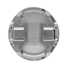 Load image into Gallery viewer, Manley 03-06 EVO VIII/IX 85mm STD Bore 8.5:1 Dish Piston Set with Rings - Back View