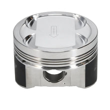 Load image into Gallery viewer, Manley 03-06 Evo 8/9 (7 Bolt 4G63T) 85mm STD Bore 8.5:1 Dish Pistons w/ Rings - Side View