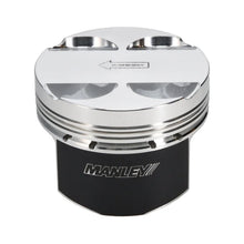 Load image into Gallery viewer, Manley 03-06 Evo 8/9 (7 Bolt 4G63T) 85mm STD Bore 9.0:1 Dish Pistons w/ Rings - Side View