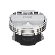 Load image into Gallery viewer, Manley 03-07 Nissan 350Z/Maxima 81.4mm Stroker 95.75mm +.25 Bore 11.0:1 Dome Piston Set w/Rings - Side View
