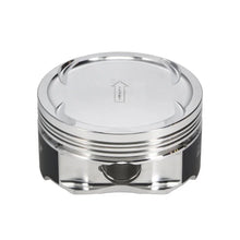 Load image into Gallery viewer, Manley 03-07 Nissan 350Z/Maxima 81.4mm Stroker 96.00mm +.5mm Bore 8.5:1 Dish Piston Set w/ Rings - Side View