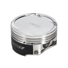 Load image into Gallery viewer, Manley 03-07 Nissan 350Z/Maxima 81.4mm Stroker 96.50mm +1.0mm Bore 8.5:1 Dish Piston Set w/ Rings - Back View