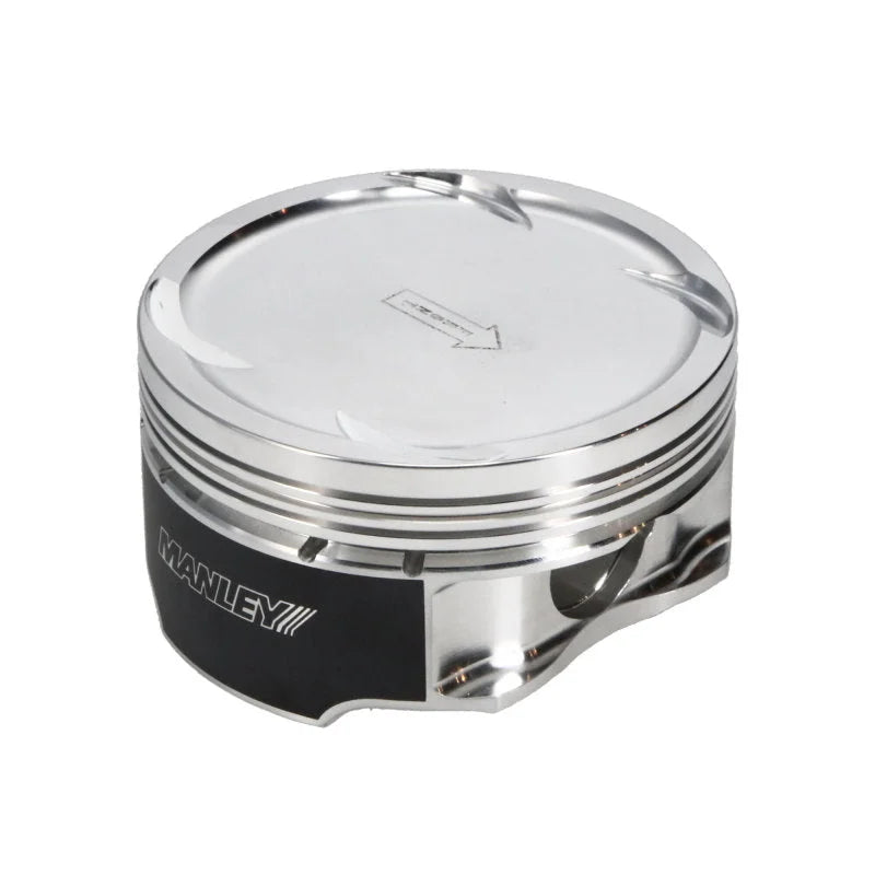 Manley 03-07 Nissan 350Z/Maxima/Altima 81.4mm Stroker 95.5mm Std Bore 8.5:1 Dish Piston Set w/ Rings - Back View