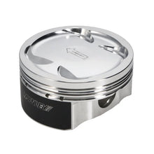 Load image into Gallery viewer, Manley 04+ Subaru WRX STi (EJ257) 83mm Stroker 99.5mm STD Bore 9.8:1 Dish Piston Set with Rings - Side View