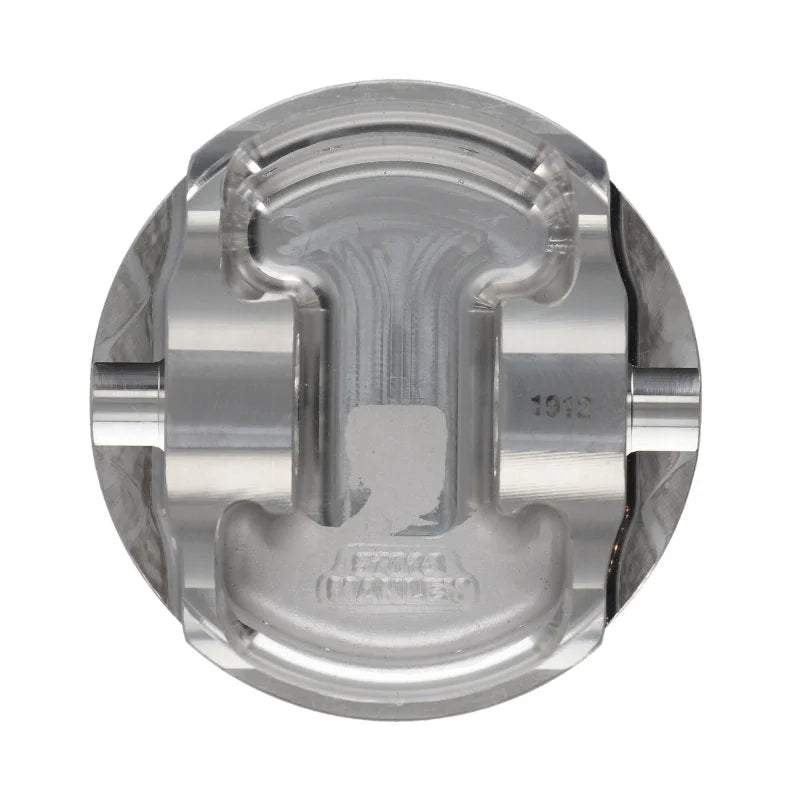 Manley 04+ Subaru WRX STi (EJ257) 83mm Stroker 99.75mm +0.25mm Bore 8.5:1 Dish Piston Set with Rings - Side View