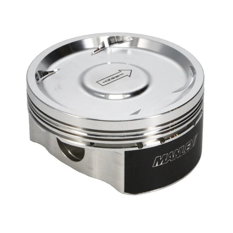 Manley 04+ Subaru WRX STi (EJ257) 83mm Stroker 99.75mm +0.25mm Bore 8.5:1 Dish Piston Set with Rings - Back View
