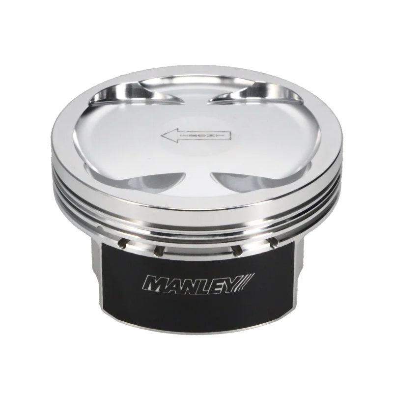 Manley 04+ Subaru WRX STi (EJ257) 83mm Stroker 99.75mm +0.25mm Bore 9.8:1 Dish Piston Set with Rings - Back View