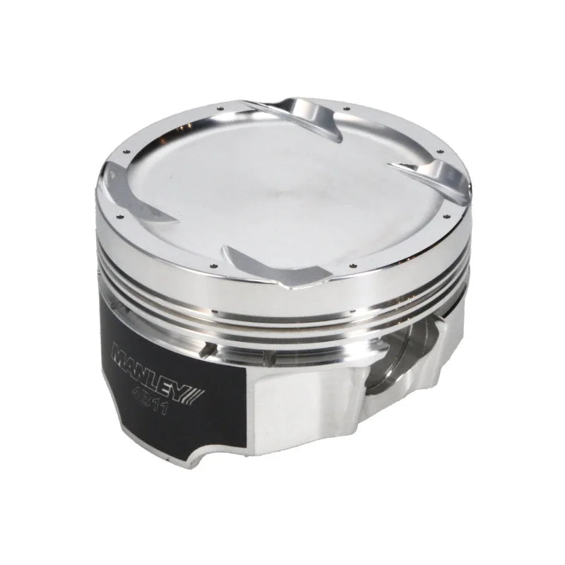Manley 08+ Mitsubishi 4B11T 86.5mm (+.5mm) -11cc Dome 9.0:1 CR Turbo Tuff Series Piston Set w/ Rings - Side View