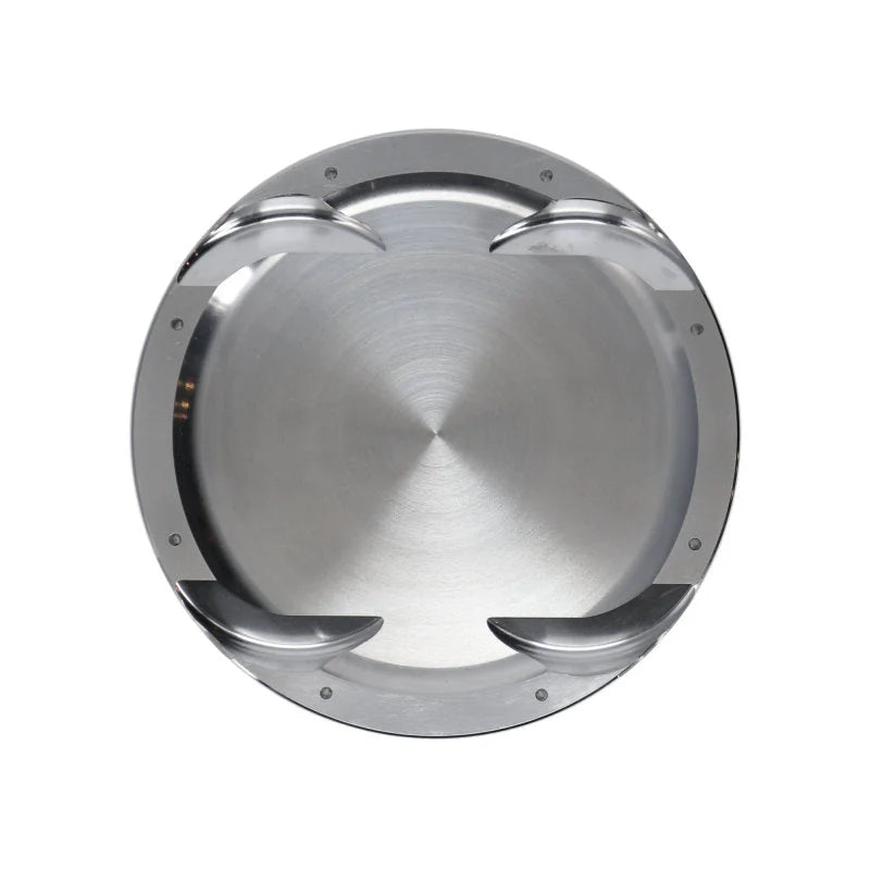 Manley 08+ Mitsubishi 4B11T 86.5mm (+.5mm) -11cc Dome 9.0:1 CR Turbo Tuff Series Piston Set w/ Rings - Back View