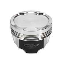 Load image into Gallery viewer, Manley 08+ Mitsubishi 4B11T 86.5mm (+.5mm) -11cc Dome 9.0:1 CR Turbo Tuff Series Piston Set w/ Rings - Installation View