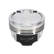 Load image into Gallery viewer, Manley 08+ Mitsubishi 4B11T 86mm STD -11cc Dome 9.0:1 CR Turbo Tuff Series Piston Set w/ Rings - Back View