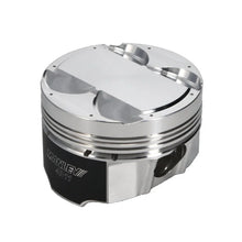Load image into Gallery viewer, Manley 08+ Mitsubishi 4B11T 86mm STD -5cc Dome 9.0:1 CR Platinum Series Piston Set w/ Rings - Back View