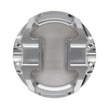 Load image into Gallery viewer, Manley 08+ Mitsubishi 4B11T 86mm STD -5cc Dome 9.0:1 CR Platinum Series Piston Set w/ Rings - Installation View