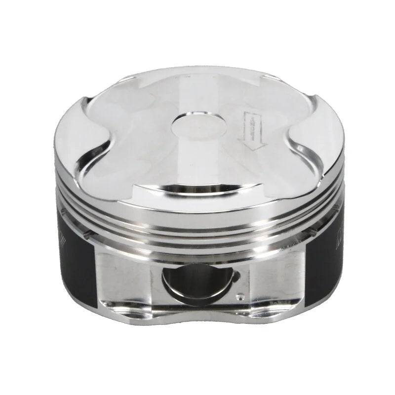 Manley 2018+ Ford Coyote 5.0L 6.75cc Dish 3.700in Bore 12:1 CR 22mm Pin Platinum Ext Duty Piston - Back View