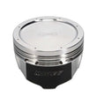 Load image into Gallery viewer, Manley 4.6L Ford Modular (2/4 Valve) 3.552in Bore 1.2in CD 11cc Turbo Tuff Dish Pistons - Set of 8 - Side View