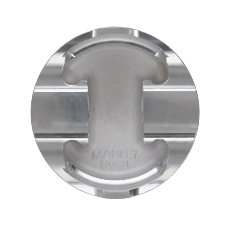 Manley 4.6L Ford Modular (2/4 Valve) 3.700in Bore 1.220in CD 18cc Dish Pistons - Set of 8 - Side View