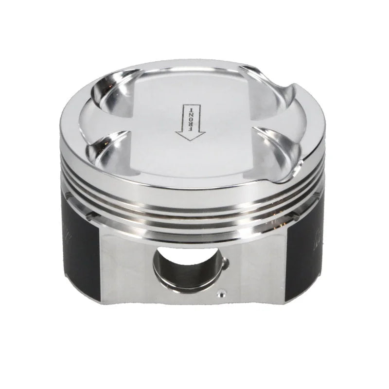 Manley 93-98 Toyota Supra Turbo (2JZGTE) 86.5mm +5mm Bore 9:1 Dish Piston Set with Ring - Side View