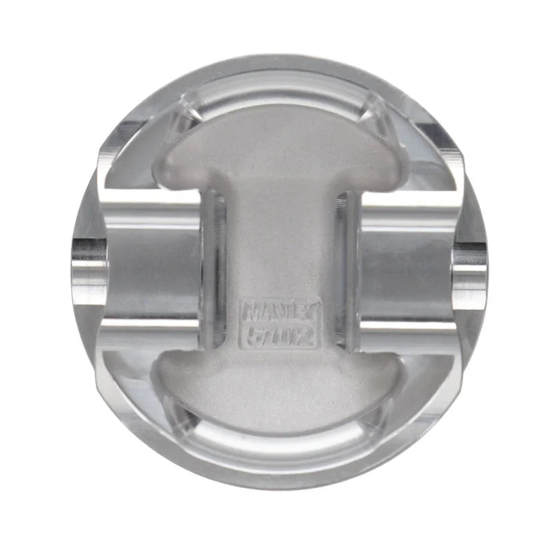 Manley BMW N54B30 32cc Platinum Series Dish Extreme Duty Piston Set - 84.5mm Bore - Back View