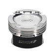 Load image into Gallery viewer, Manley BMW N54B30 32cc Platinum Series Dish Extreme Duty Piston Set - 84.5mm Bore - Installation View