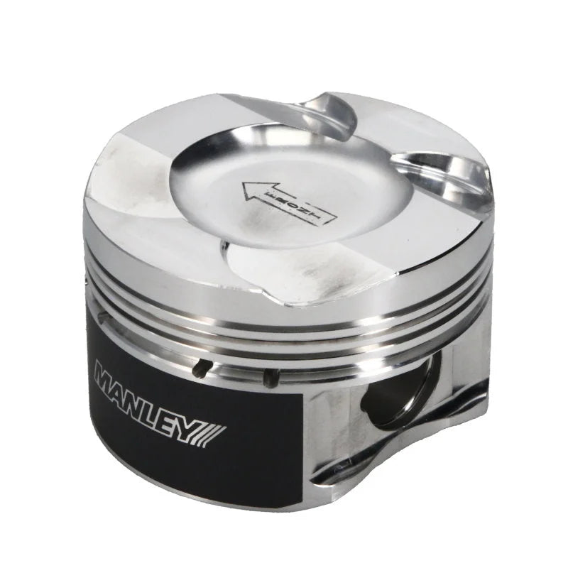 Manley BMW N55/S55 37cc Platinum Series Dish Extreme Duty Piston Set - 84.5mm Bore - Installation View