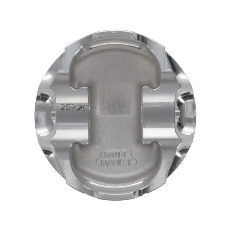 Manley Chevrolet LS 4.065in Bore 1.304in CD 4CC Platinum Series Dish Piston - Set of 8 - Back View
