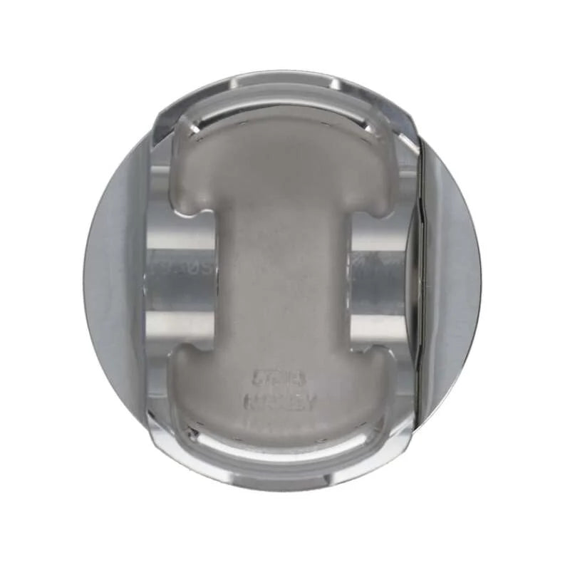 Manley Chevrolet LS Piston Set - 4.005in Bore 1.304in CH, -10.00 CC - Installation View