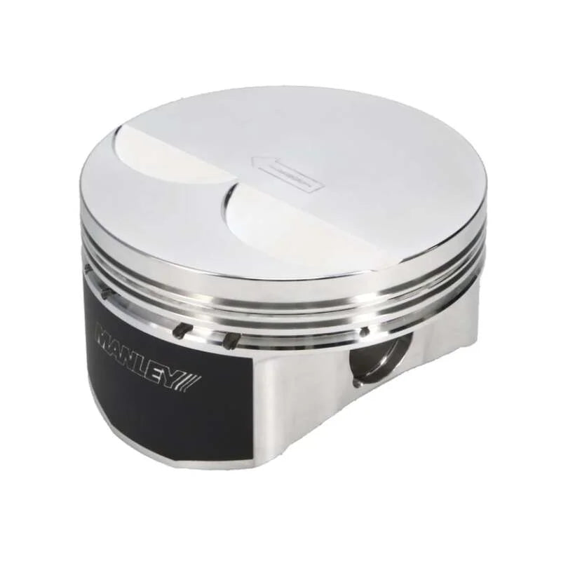 Manley Chevrolet LS Piston Set - 4.005in Bore 1.304in CH, -4.00 CC - Side View