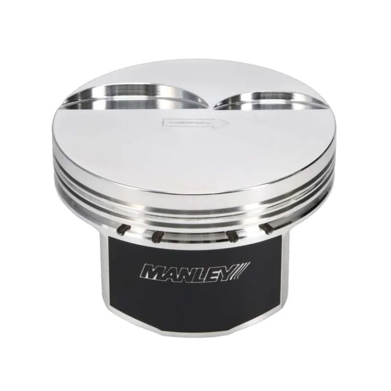 Manley Chevrolet LS Piston Set - 4.005in Bore 1.304in CH, -4.00 CC - Back View