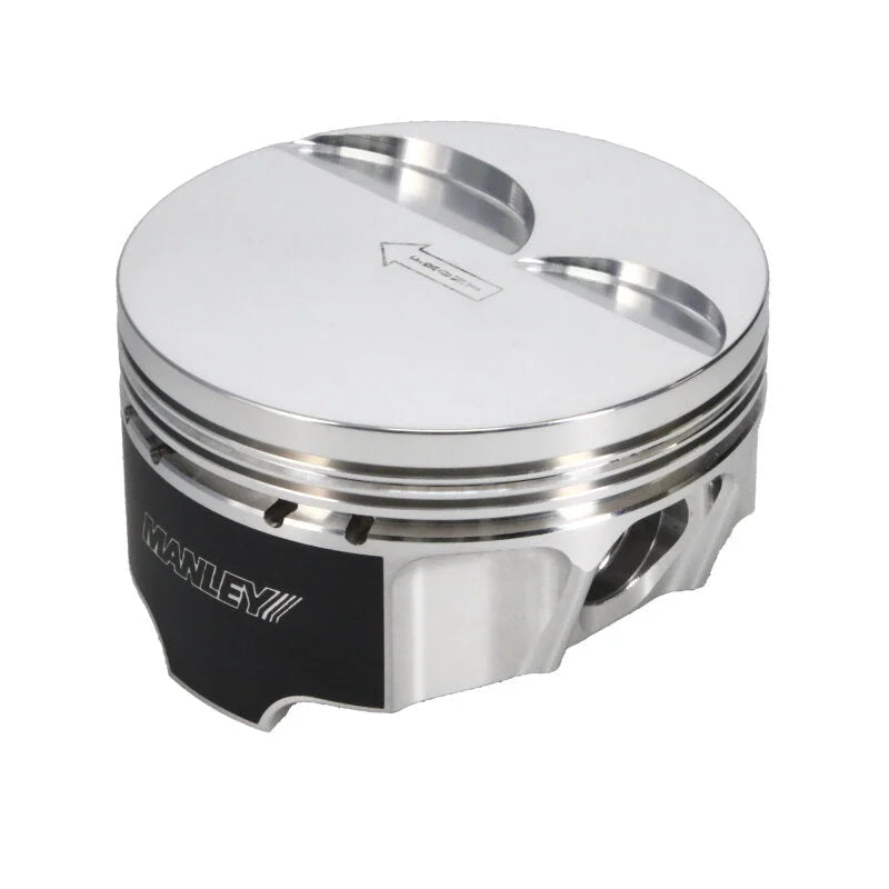 Manley Chevrolet LS Piston Set - 4.010in Bore 1.304in CH, -4.00 CC - Back View