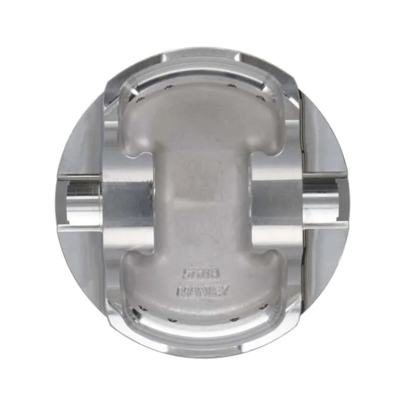 Manley Chevrolet LS Piston Set - 4.065in Bore 1.115in CH, -4.00 CC - Side View