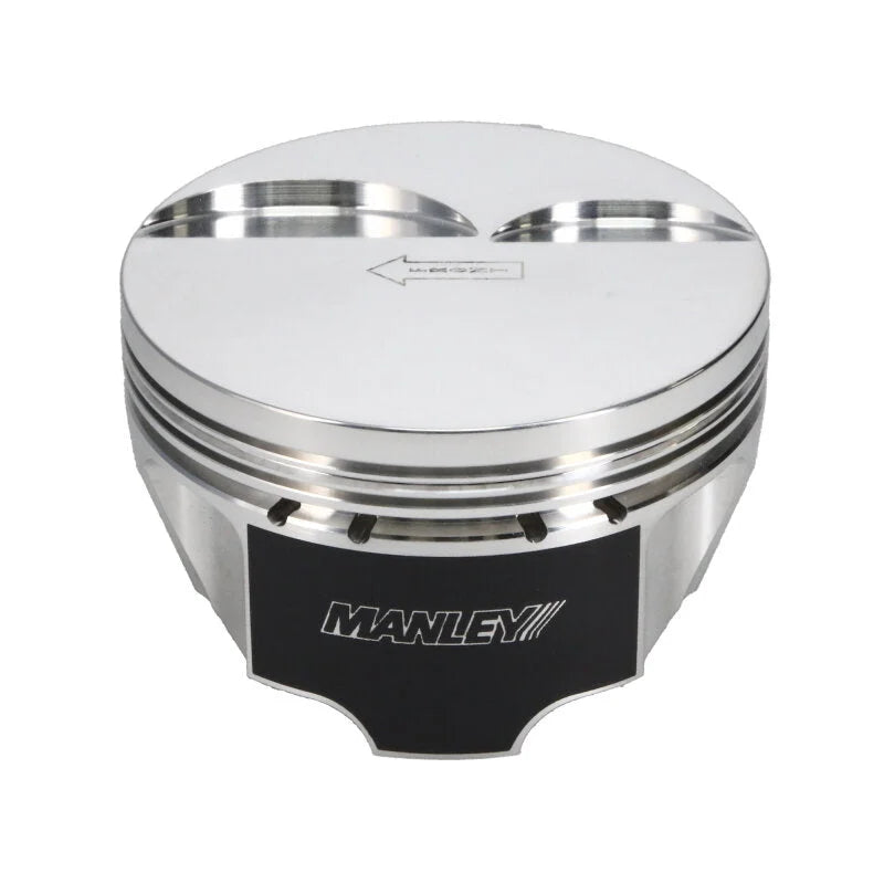 Manley Chevrolet LS Piston Set - 4.065in Bore 1.304in CH, -4.00 CC - Side View