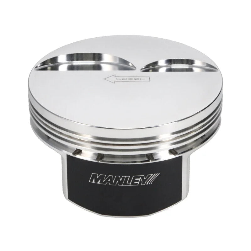 Manley Chevrolet LS Piston Set - 4.070in Bore 1.115in CH, -4.00 CC - Side View