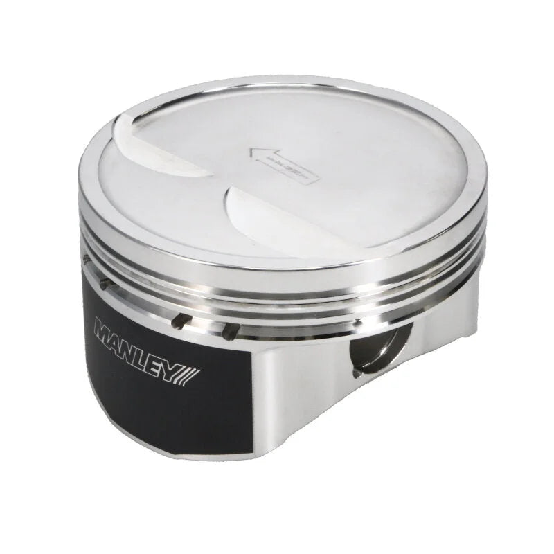 Manley Chevrolet LS Piston Set - 4.070in Bore 1.304in CH, -10.00 CC - Back View