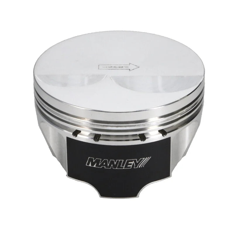 Manley Chevrolet LS Piston Set - 4.070in Bore 1.304in CH, -4.00 CC - Back View