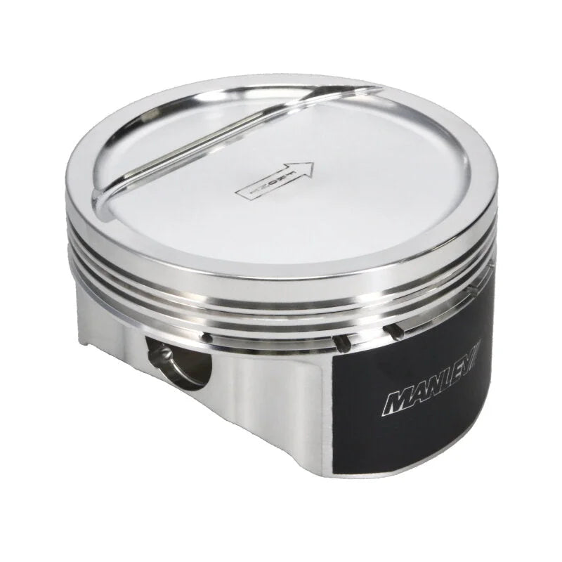 Manley Chevrolet LS Piston Set - 4.075in Bore 1.304in CH, -18.00 CC - Back View