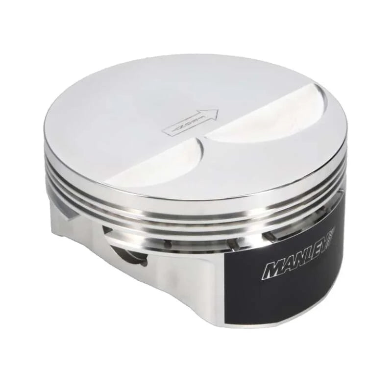 Manley Chevrolet LS Piston Set - 4.080in Bore 1.115in CH, -4.00 CC - Back View