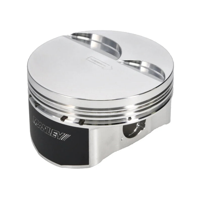 Manley Chevrolet LS Piston Set - 4.080in Bore 1.304in CH, -4.00 CC - Side View