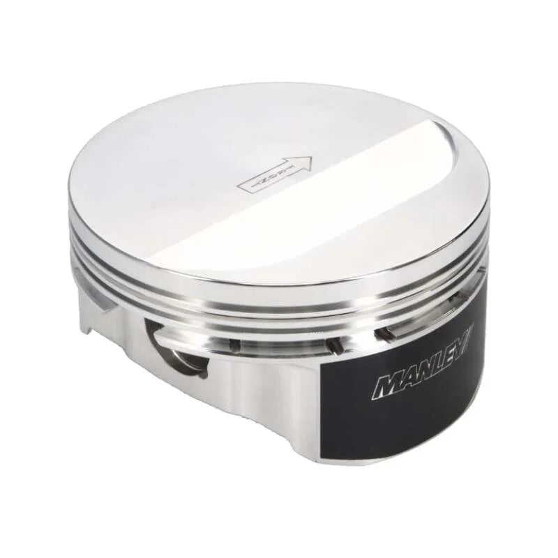 Manley Chevrolet LS Piston Set - 4.135in Bore 1.115in CH, -5.00 CC - Back View