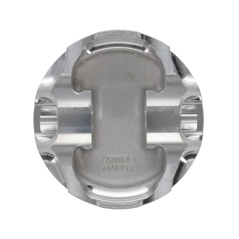 Manley Chevrolet LS Piston Set - 4.165in Bore 1.115in CH, -18.00 CC - Side View