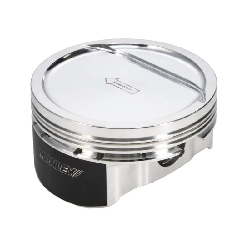 Manley Chevrolet LS Piston Set - 4.165in Bore 1.115in CH, -18.00 CC - Back View