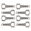 Load image into Gallery viewer, Manley Chevrolet LS Pro Series I-Beam Connecting Rod - 6.100in L - 1.8885in Journal Size (Set of 8) - Back View