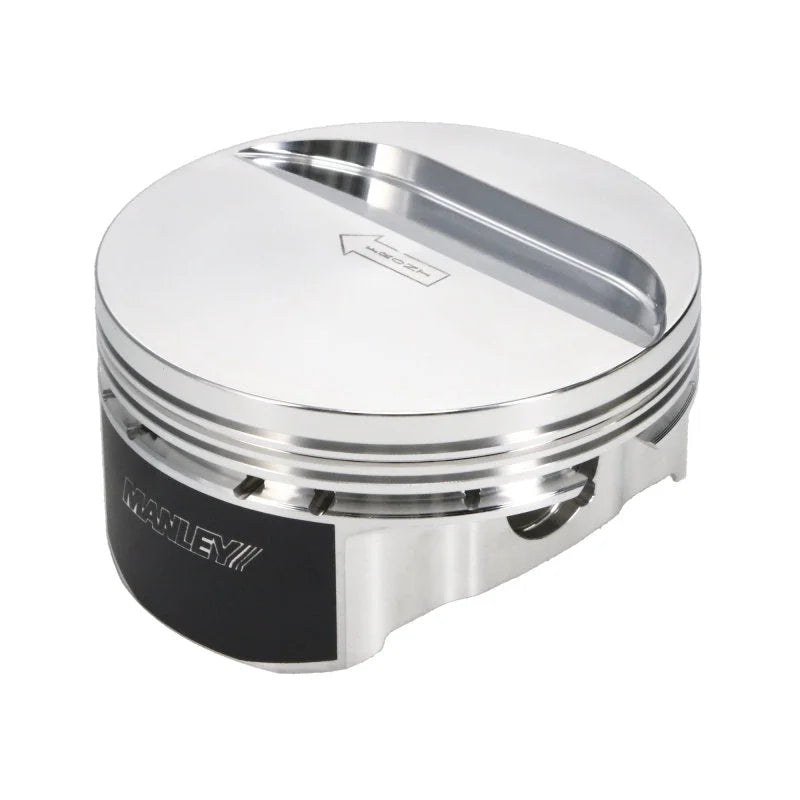 Manley Chevrolet LS Series 4.000in Stroke 4.125in Bore -5cc Flat Top Standard Pistons - Set of 8 - Back View