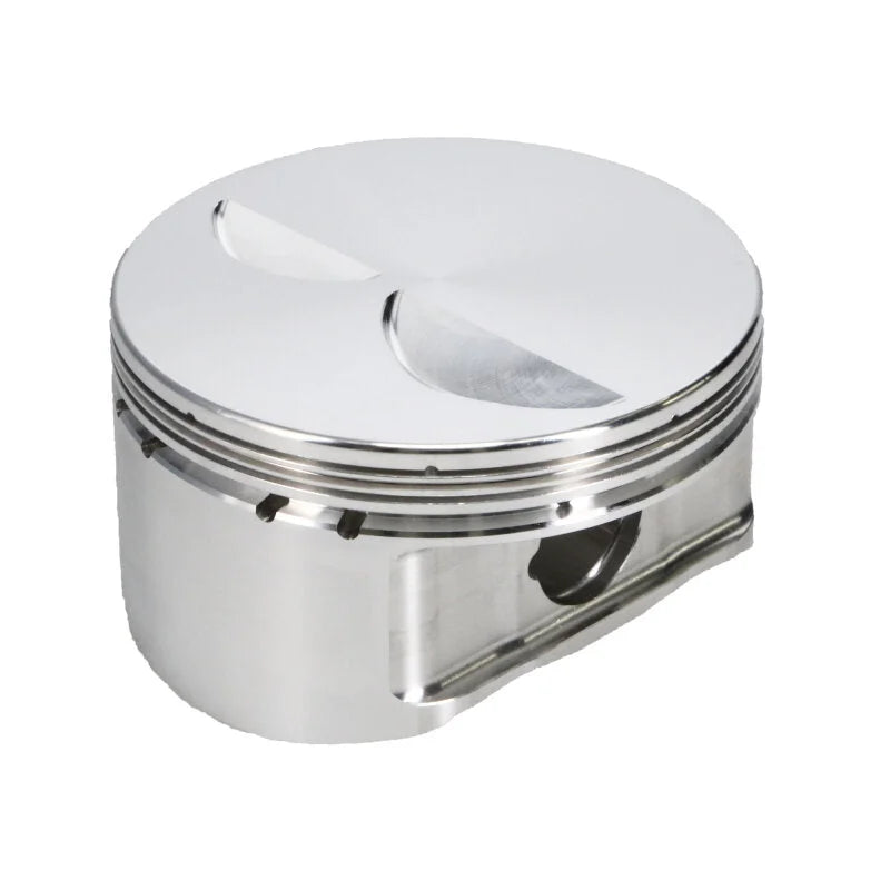 Manley Chevrolet Small Block Piston Set - 4.030in Bore 1.250in CH, -2.50 CC - Back View