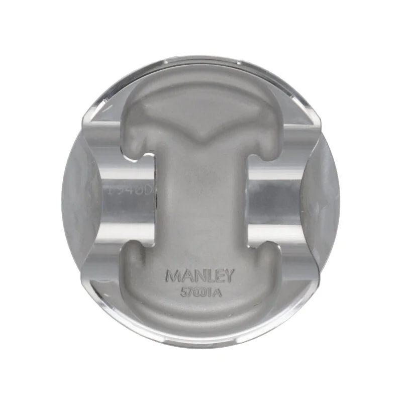 Manley Chevrolet Small Block Piston Set - 4.030in Bore 1.250in CH, -4.00 CC - Back View