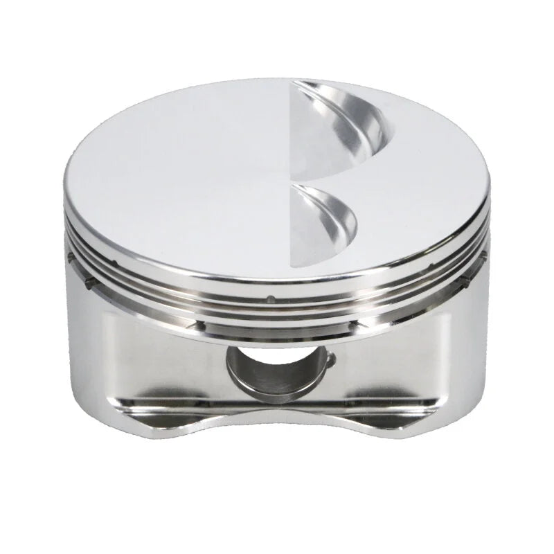 Manley Chevrolet Small Block Piston Set - 4.030in Bore 1.250in CH, -4.00 CC - Installation View