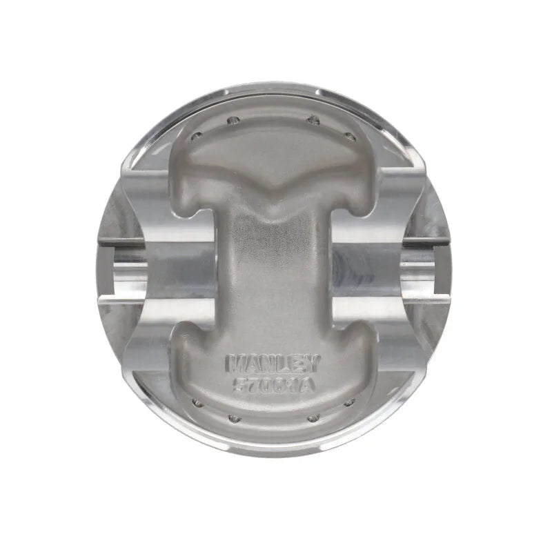 Manley Chevrolet Small Block Piston Set - 4.030in Bore 1.550in CH, -4.00 CC - Side View