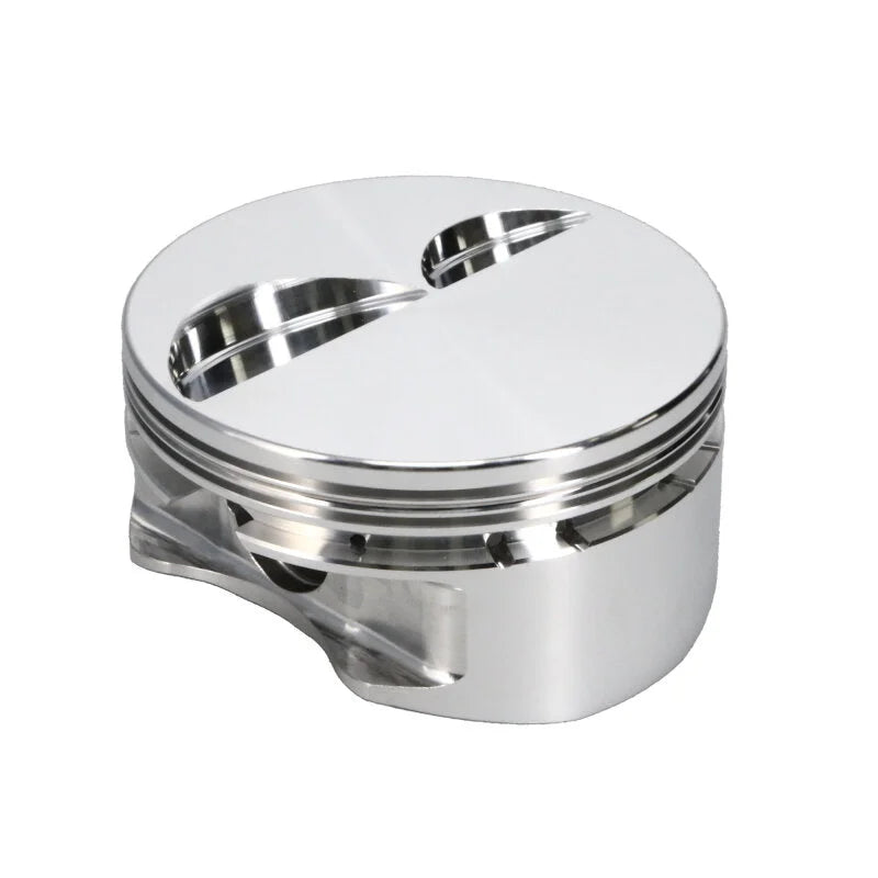 Manley Chevrolet Small Block Piston Set - 4.030in Bore 1.550in CH, -4.00 CC - Installation View