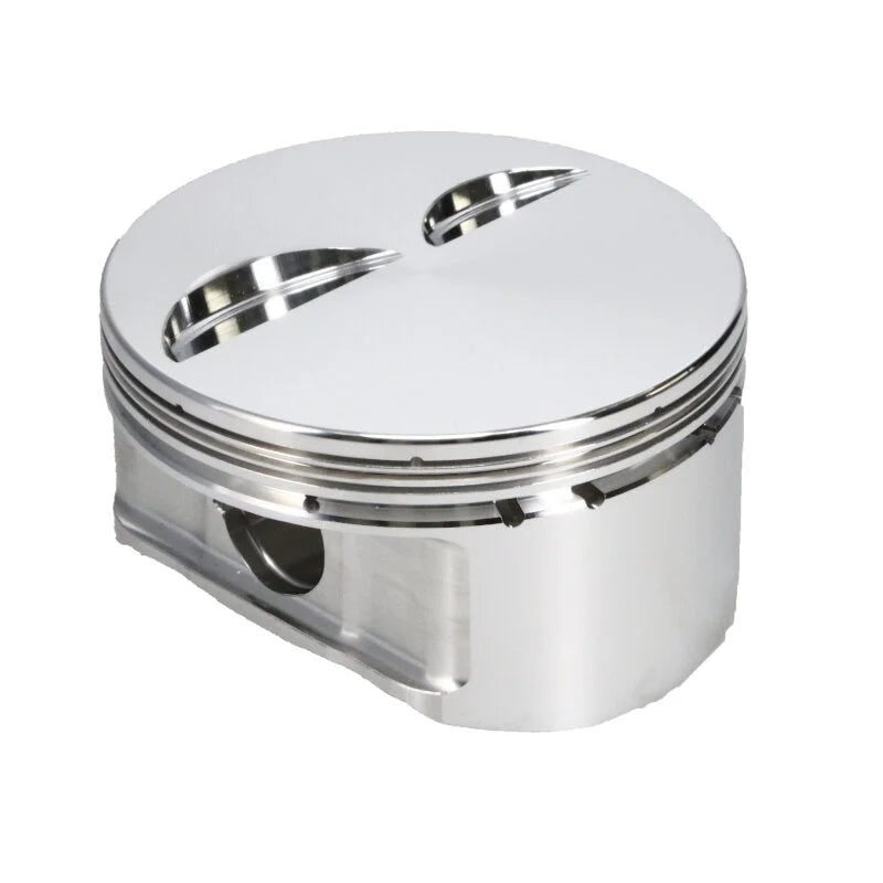 Manley Chevrolet Small Block Piston Set - 4.035in Bore 1.550in CH, -2.50 CC - Back View