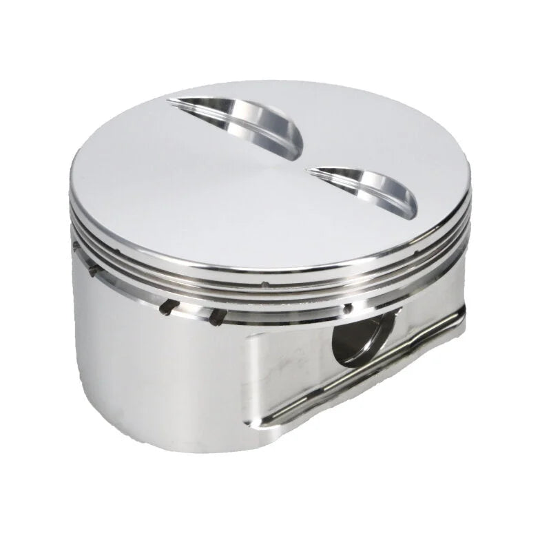 Manley Chevrolet Small Block Piston Set - 4.035in Bore 1.550in CH, -2.50 CC - Installation View